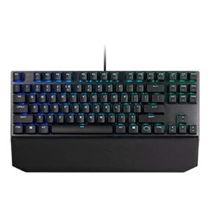 Cooler Master USB MK730 Tenkeyless Gaming Mechanical Keyboard with Brown Switches, Cherry MX, RGB Per-Key Lighting and Removable Wrist Rest