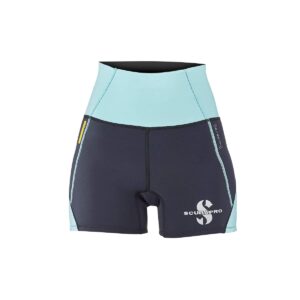 scubapro women's everflex 1.5 shorts, caribbean, medium