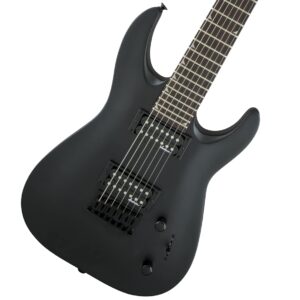 jackson js series dinky arch top js22-7 dka ht 7-string right-handed electric guitar with amaranth fingerboard (satin black)