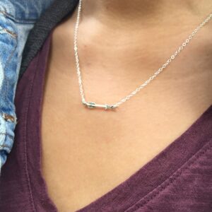 EFYTAL Best Friend Necklaces for 2, 925 Sterling Silver Arrow Necklace Set, Matching Necklaces, Two Necklaces Set, Friend Gifts for Women, Gift for Soul Sisters