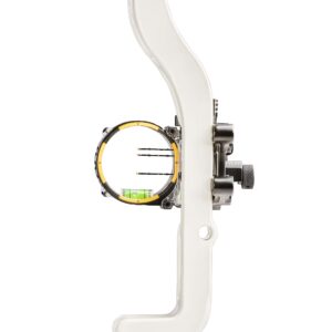 Trophy Ridge Hotwire Archery Bow Sight - 2 Fixed Pins, 1 Adjustable Pin, On Board Allen Key, 2nd Axis Leveling, Right Hand, 0.019 Pin