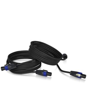 turbosound accessories tspk-1.5-8m speakon to speakon professional speaker cable, 2 x 26' (8 m) length