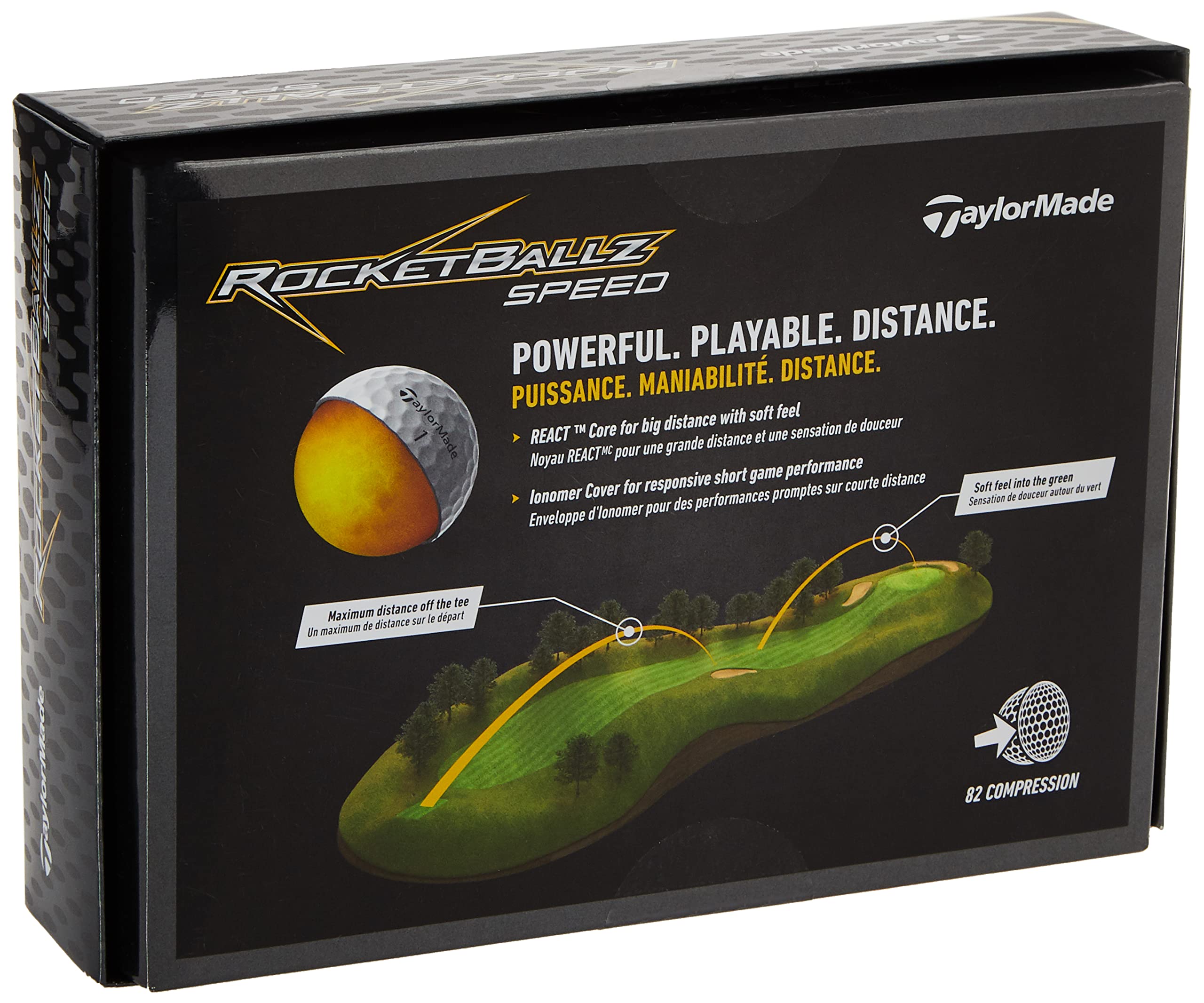 TaylorMade Rocketballz Speed Golf Balls (One Dozen)