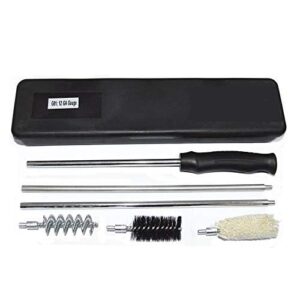 hwz universal hunting shooting cleaning kit for shotgun guns with case travel size portable metal brushes 12ga