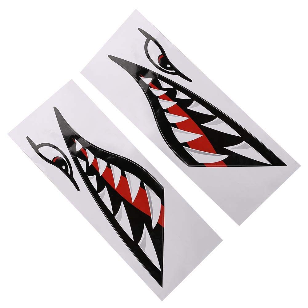 Kayak Accessories,Shark Teeth Sticker,Shark Teeth Mouth Decal Stickers,Flying Decals Shark Teeth Stickers for Kayak Canoe Dinghy Decals Waterproof Funny Boat Stickers and Decals