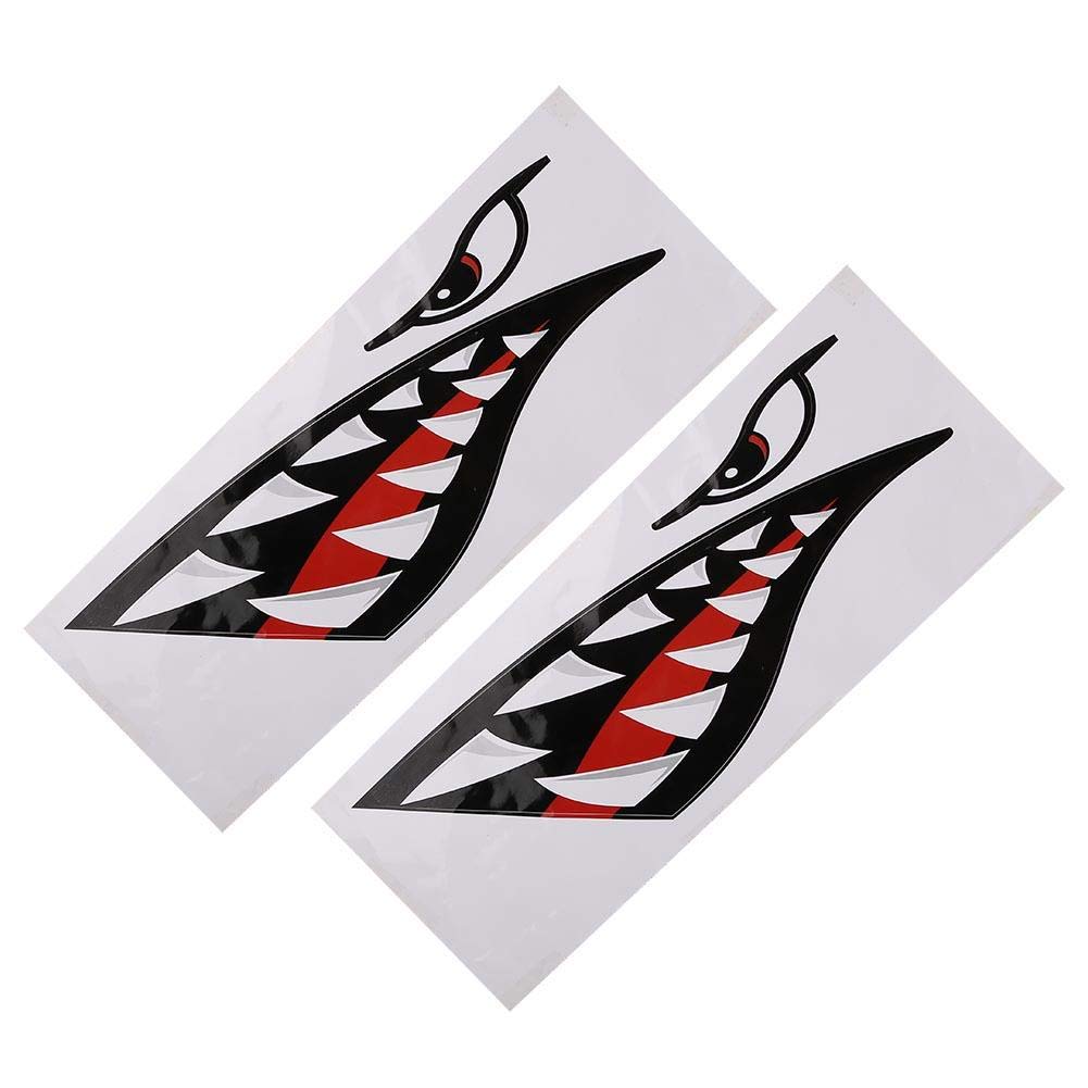 Kayak Accessories,Shark Teeth Sticker,Shark Teeth Mouth Decal Stickers,Flying Decals Shark Teeth Stickers for Kayak Canoe Dinghy Decals Waterproof Funny Boat Stickers and Decals