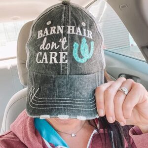 KATYDID Barn Hair Don’t Care Baseball Cap - Trucker Hat for Women - Stylish Cute Sun Hat (Mint)