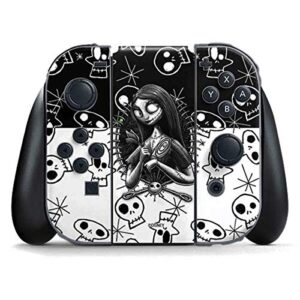 skinit decal gaming skin compatible with nintendo switch joy con controller - officially licensed disney the nightmare before christmas sally art design