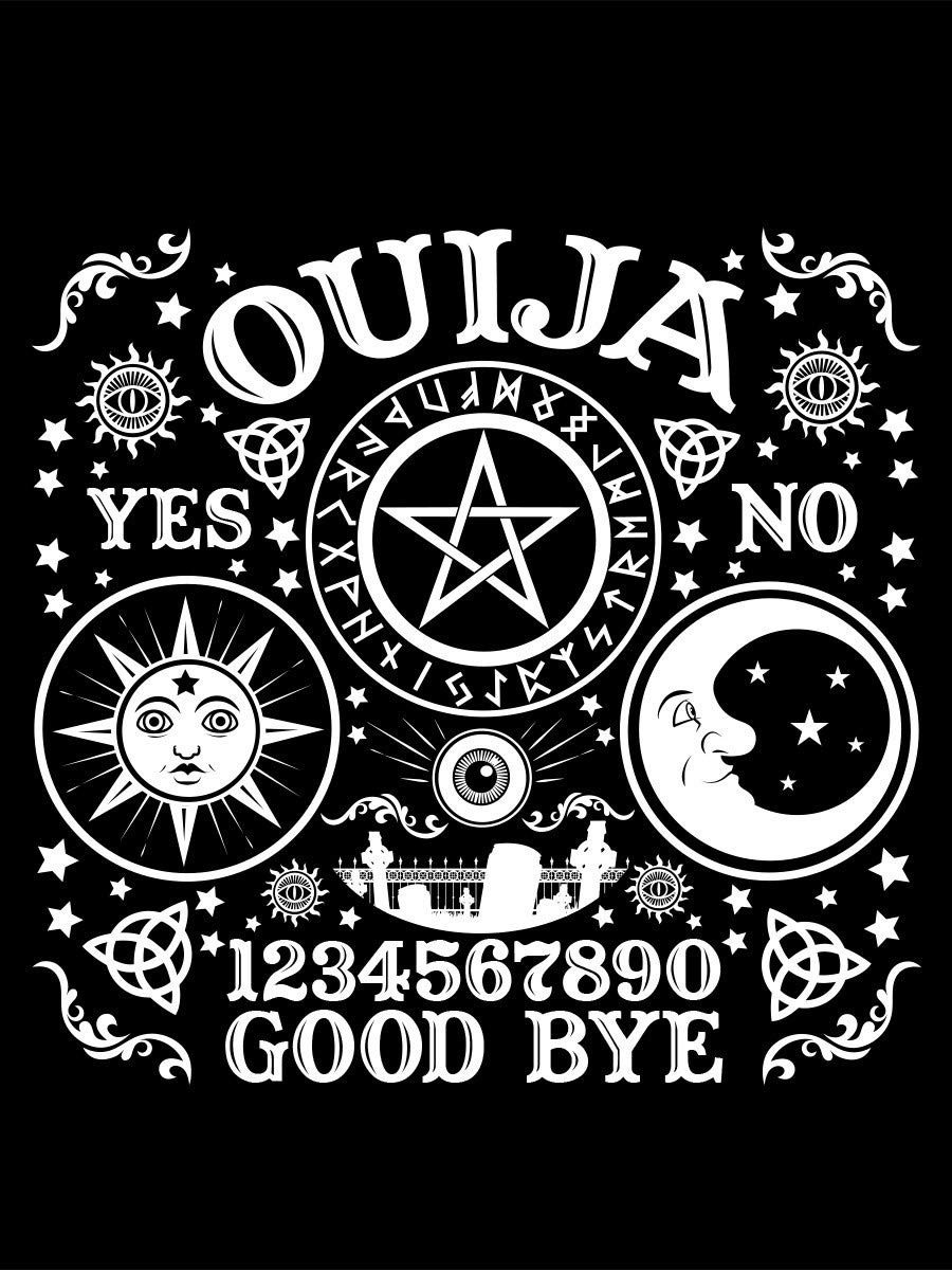 Grindstore Ouija Board Tote Bag Black