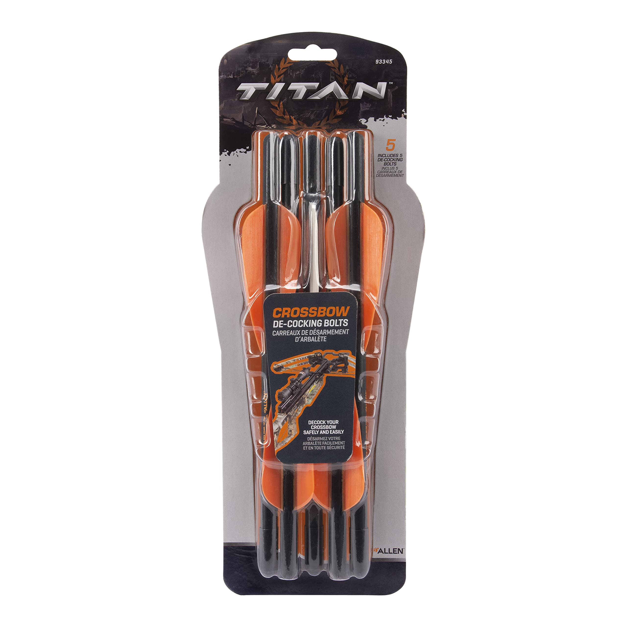 Allen Company Crossbow One Time Use Decocking Arrows (5-Pack), Length: 5"