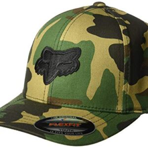 Fox Racing Boys Legacy Flexfit Hat Baseball Cap, Camo, Medium US