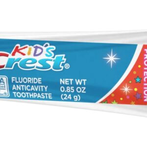 Kid’s Crest Cavity Protection Sparkle Fun Toothpaste .85 Ounce (12 Pack) | Sparkle Fun Flavor with Fluoride | Travel Size Anticavity Paste (B07NBR4LCB)