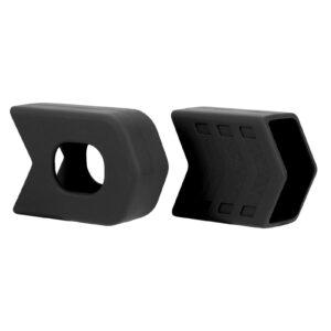 1 Piar Crank Cover Silicone Crank Sleeve Arm Protector for Most Mountain Road Bikes(Black)