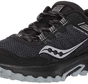 Saucony Men's VERSAFOAM Excursion TR13 Trail Running Shoe, BLACK, 10 M US