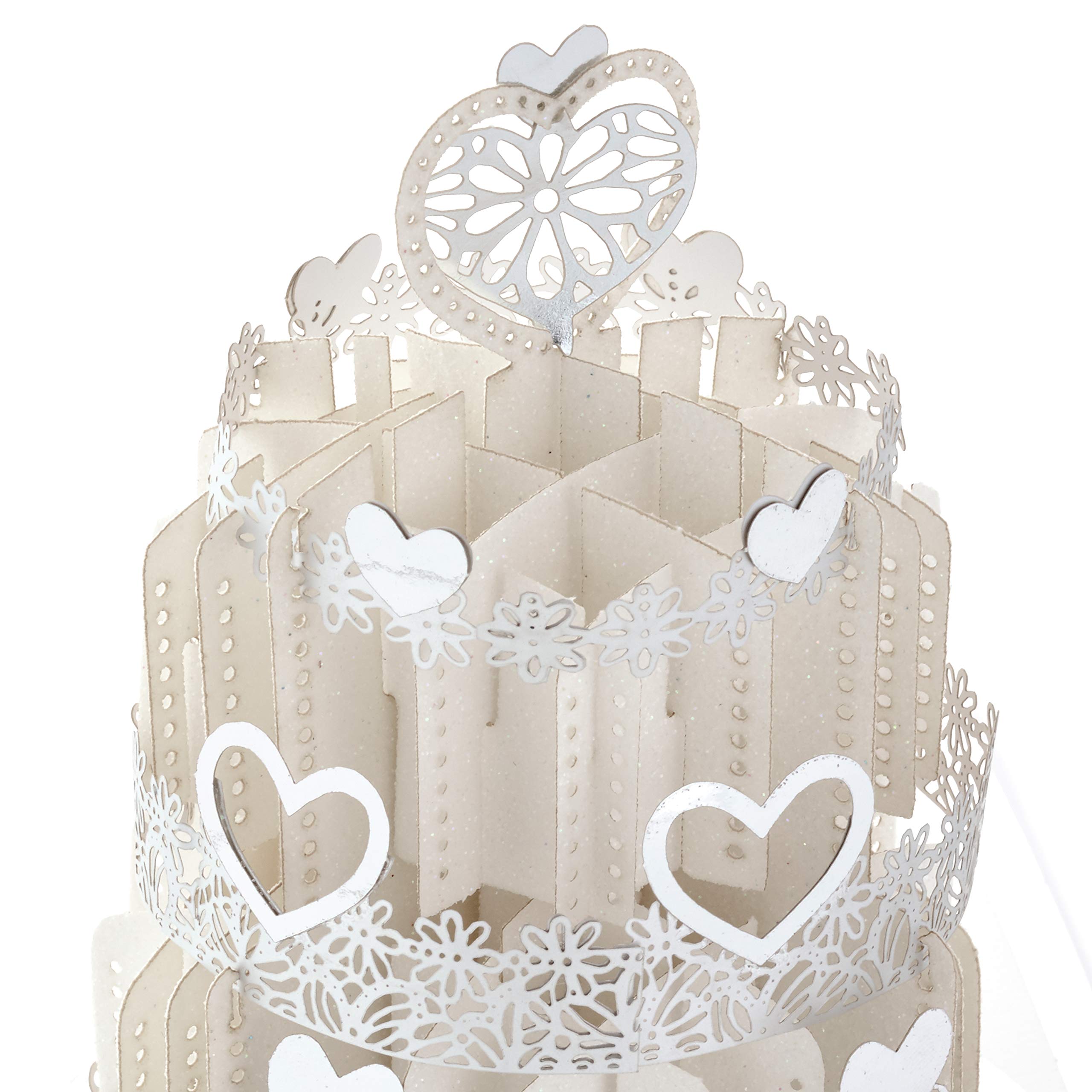 Hallmark Signature Paper Wonder Pop Up Engagement, Bridal Shower, Wedding Card (Wedding Cake) (1299RZH1136)