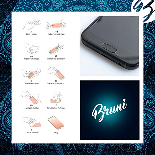 Bruni Screen Protector compatible with Nextbase 312GW Protector Film, crystal clear Protective Film (2X)