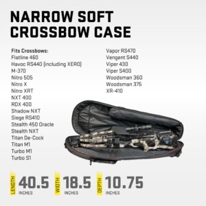 TenPoint Narrow Soft Case, Black/Red - Easily Transport & Protect Your Crossbow