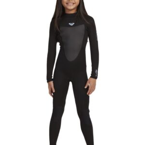 Roxy Girls 3/2 Prologue Back Zip Fullsuit (Black, 10G)