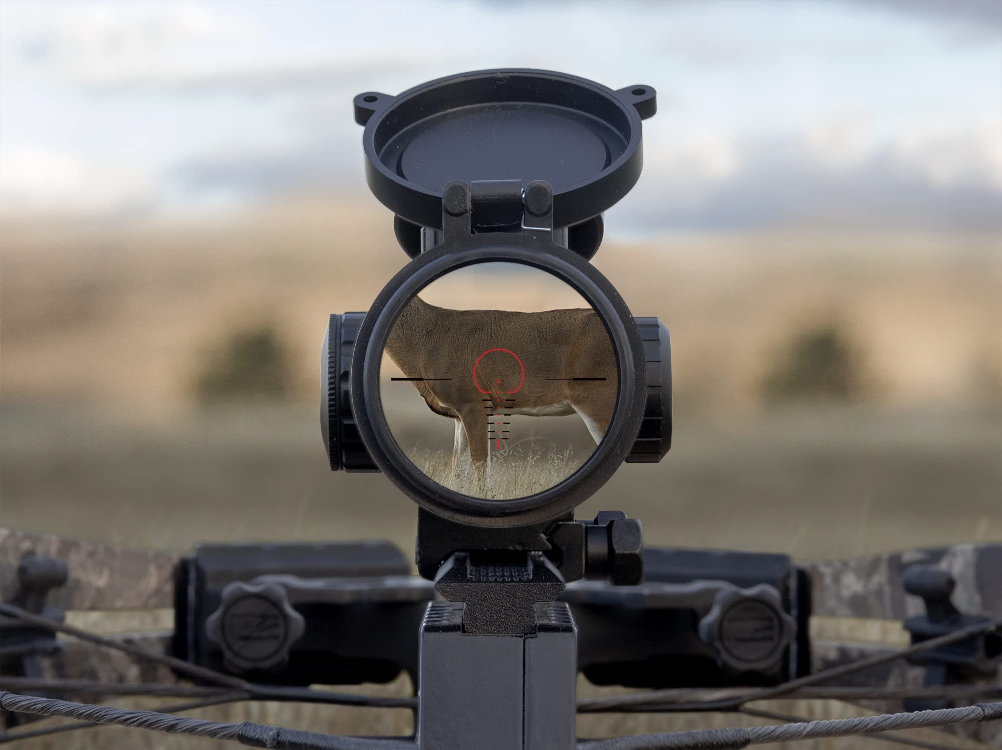 Killer Instinct's Lumix Speedring™ Crossbow Scope! This Scope Has an Adjustable Ring for Varying Speeds If You are Using Our Heavier Hypr KE Crossbow Bolts! This Scope is 1.5-5 X 32