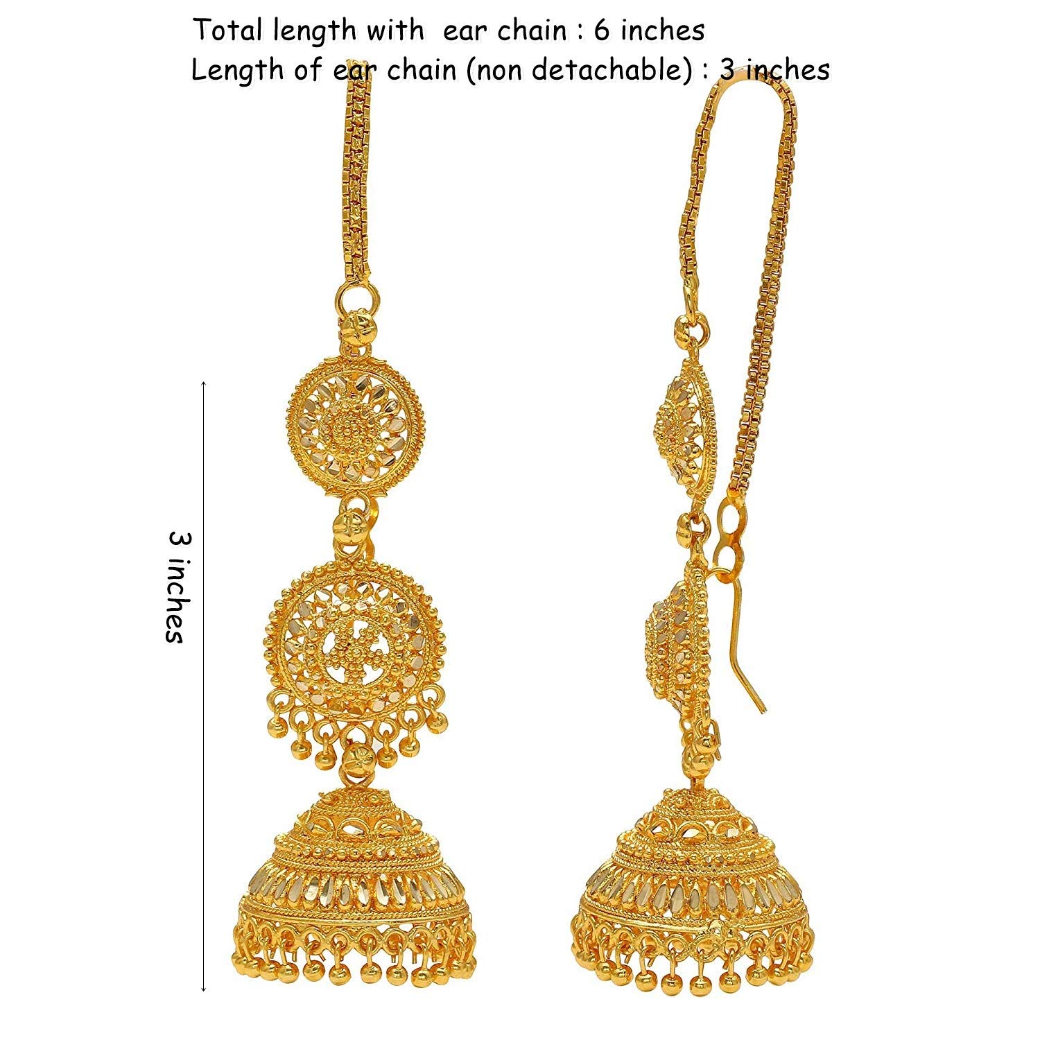 Jwellmart Gold Plated Alloy Jhumka Earrings for Women