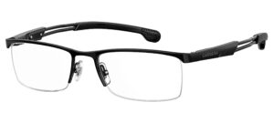 carrera men's 4408 rectangular prescription eyewear frames, black, 56mm, 19mm