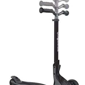 Globber Ultimum Scooter | 3-Wheel Kick Scooter for Adults & Kids 5+ | Foldable Kick Scooter with Safe, Non-Slip Deck & Premium Brakes (Grey)