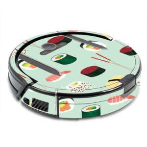 mightyskins skin compatible with shark ion robot r85 vacuum - sushi | protective, durable, and unique vinyl decal wrap cover | easy to apply, remove, and change styles | made in the usa