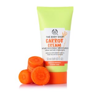 The Body Shop Carrot Cream Nature Rich Daily Moisturiser 1.69 Oz