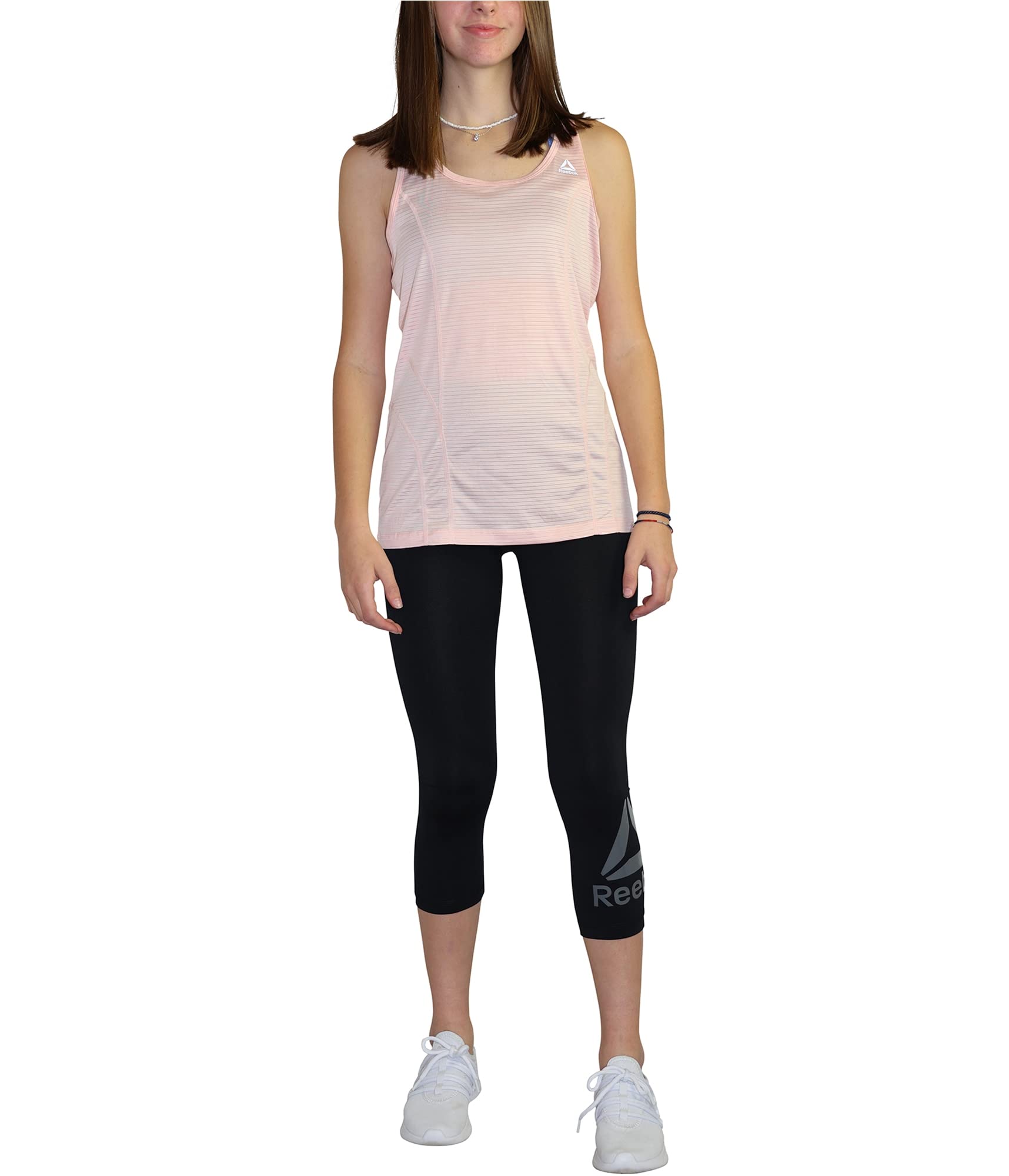 Reebok Womens Running Yoga Tank Top Pink XS