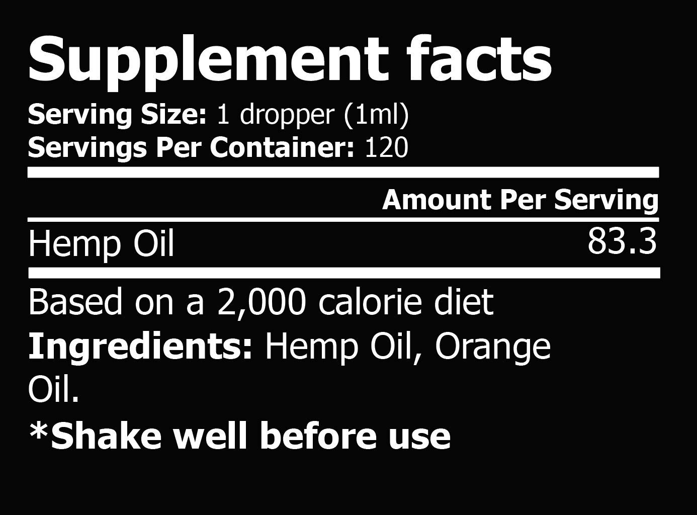 iVitamins Hemp Oil Drops : 15,000mg : May Help with Joint Health, Hair, Skin, Nails & More : Hemp Extract : Rich in Omega 3,6,9 : 4oz Orange Flavor