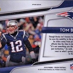 2018 Panini Prizm Hype Prizm #1 Tom Brady Patriots Football Card NM-MT