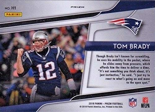 2018 Panini Prizm Hype Prizm #1 Tom Brady Patriots Football Card NM-MT