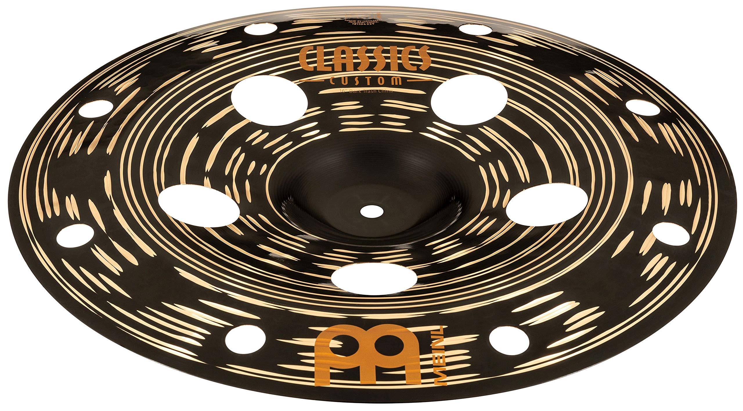 Meinl Cymbals Classics Custom Dark 16" Trash China Cymbal for Drum Set — Made in Germany — B12 Bronze, 2-Year Warranty (CC16DATRCH)