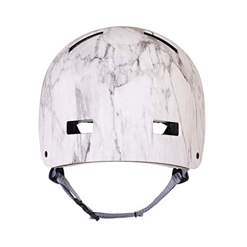 Retrospec Dakota Bicycle / Skateboard Helmet for Adults - Commuter, Bike, Skate, Scooter, Longboard & Incline Skating - Impact Resistant & Premium Ventilation- Matte Marble