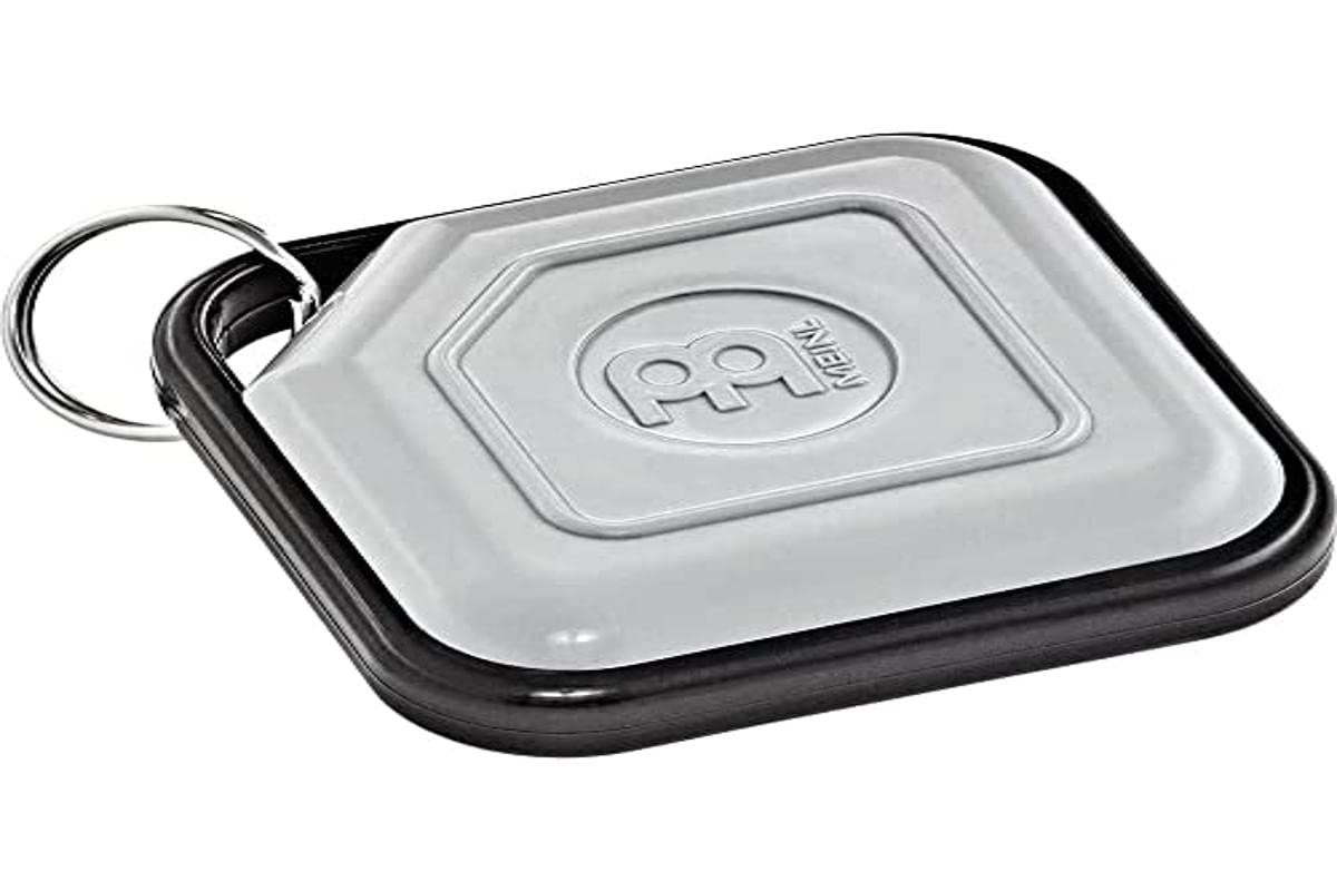 Meinl Percussion Key Ring Shaker with Strudy ABS Plastic, Gray/Black-NOT Made in China-Perfect for Jam Sessions and Acoustic Shows, (KRS-GR)