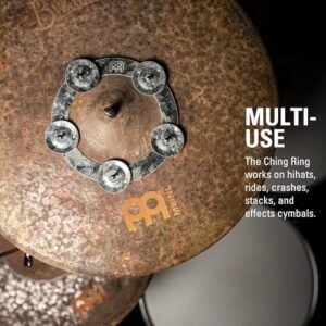 Meinl Cymbals Dry Ching Ring Tambourine Jingle Effect — NOT Made in China — for Hihats, Crashes, Rides and Stacks (DCRING)