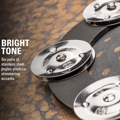 Meinl Cymbals Soft Ching Ring Tambourine Jingle Effect — NOT Made in China — for Hihats, Crashes, Rides and Stacks (SCRING)