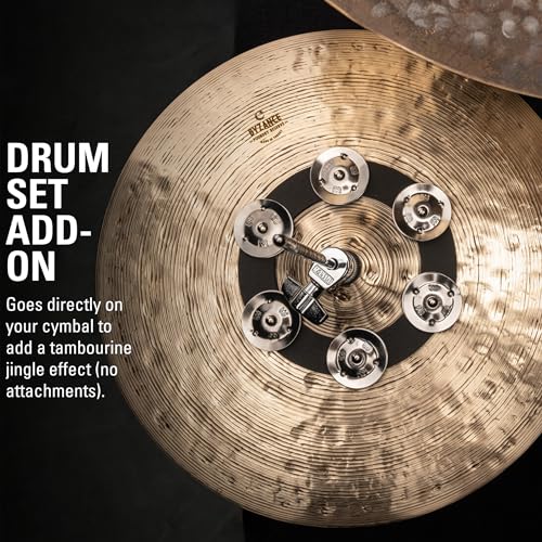 Meinl Cymbals Soft Ching Ring Tambourine Jingle Effect — NOT Made in China — for Hihats, Crashes, Rides and Stacks (SCRING)