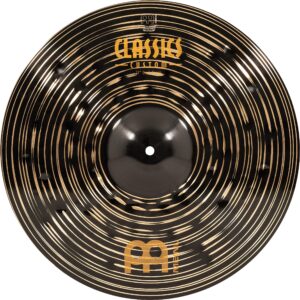 meinl cymbals classics custom dark 17" crash cymbal for drum set — made in germany — b12 bronze, 2-year warranty (cc17dac)