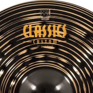 Meinl Cymbals Classics Custom Dark 17" Crash Cymbal for Drum Set — Made in Germany — B12 Bronze, 2-Year Warranty (CC17DAC)