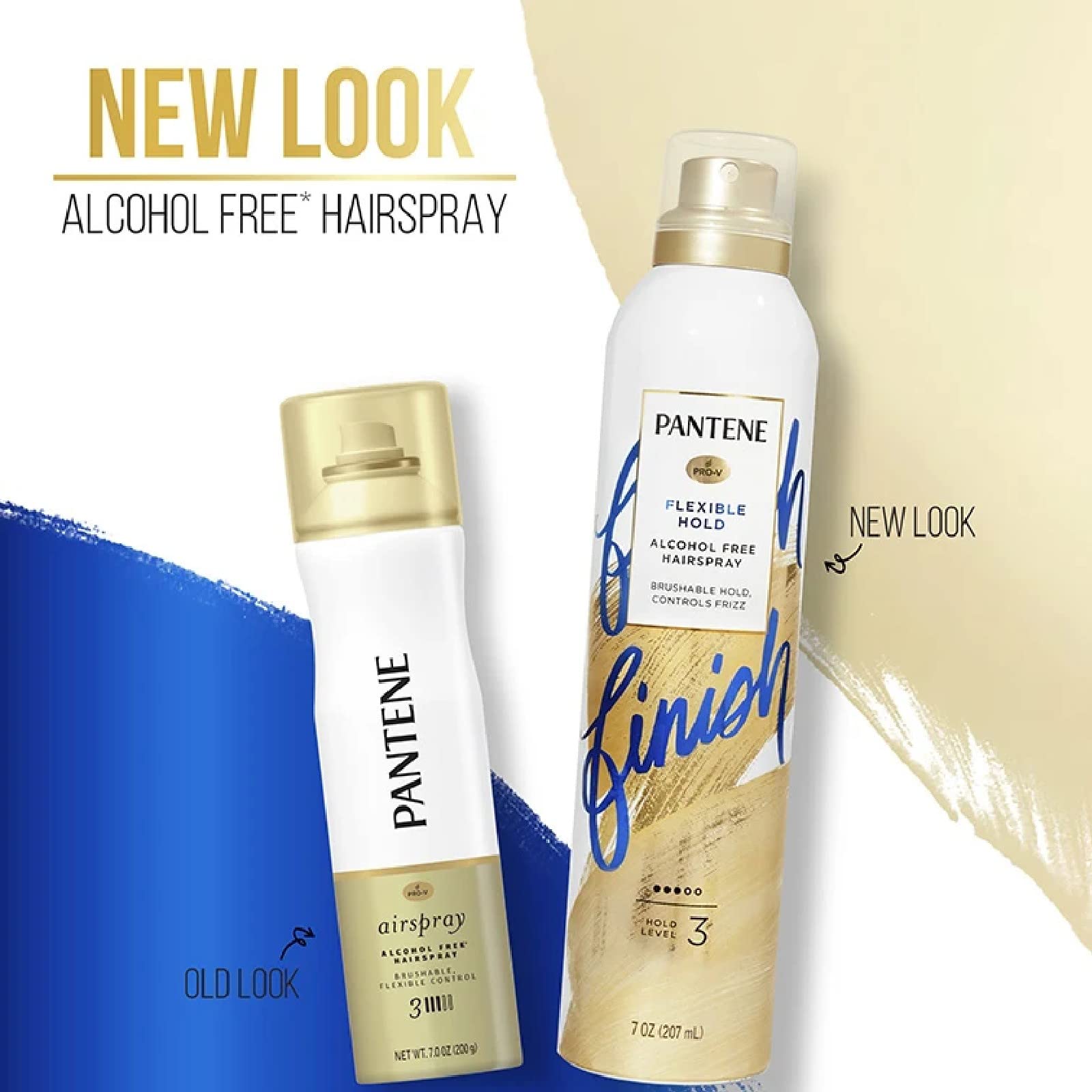 Pantene Hairspray, Smooth & Soft Finish, Pro-V Level 3 Airspray, Humidity Resistant, 7 Oz, Pack of 3