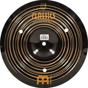 Meinl Cymbals Classics Custom Dark 12" Trash Stack Cymbal for Drum Set, Pair — Made in Germany — B12 Bronze, 2-Year Warranty (CC-12DASTK)