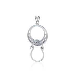 jewelry trends claddagh celtic knot charm holder keepsake sterling silver pendant