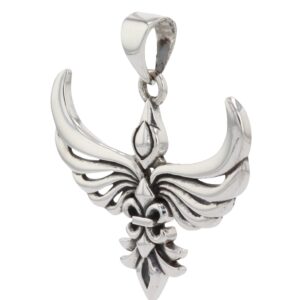 Jewelry Trends Rising Phoenix Modern Style Sterling Silver Pendant