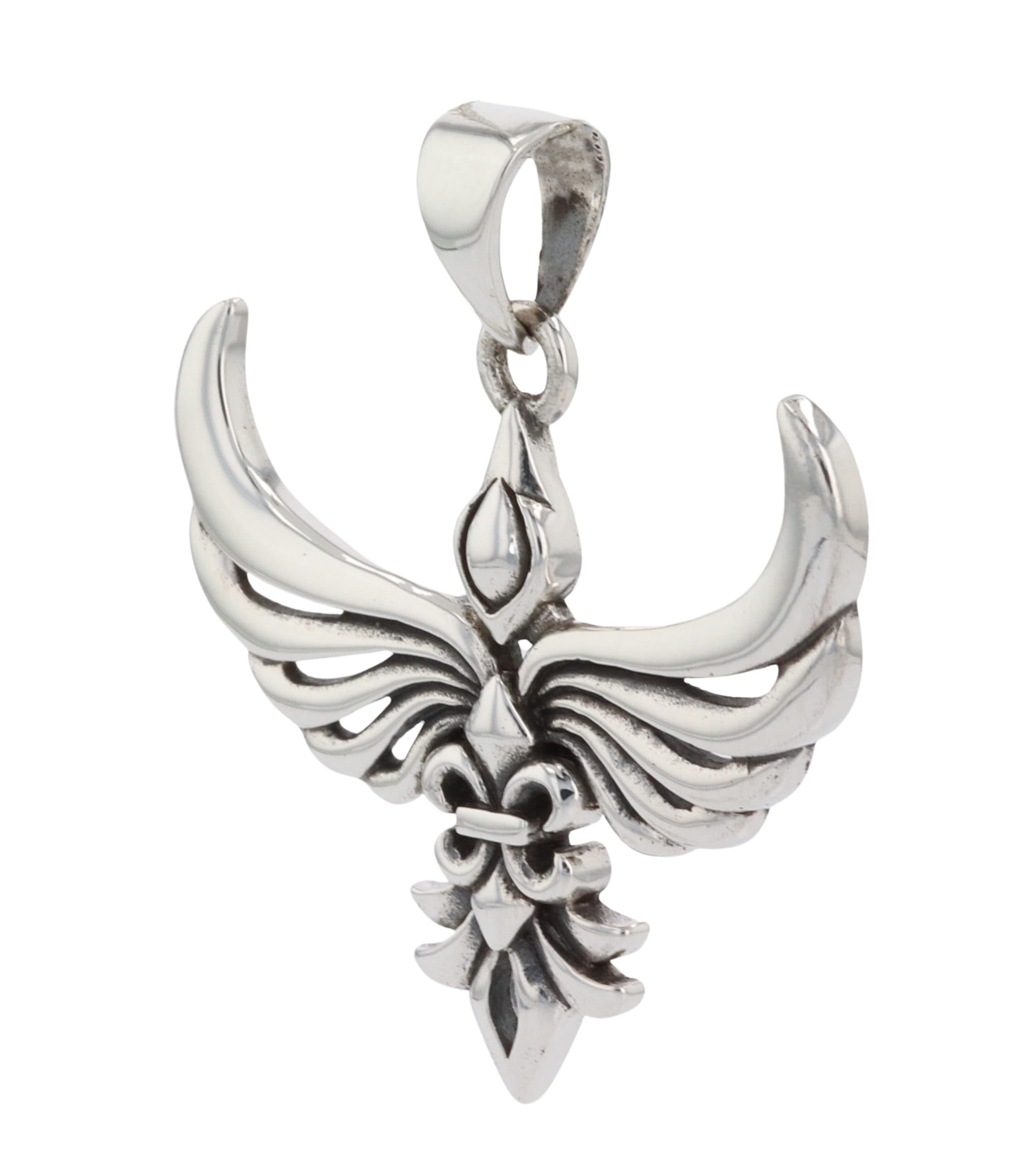 Jewelry Trends Rising Phoenix Modern Style Sterling Silver Pendant