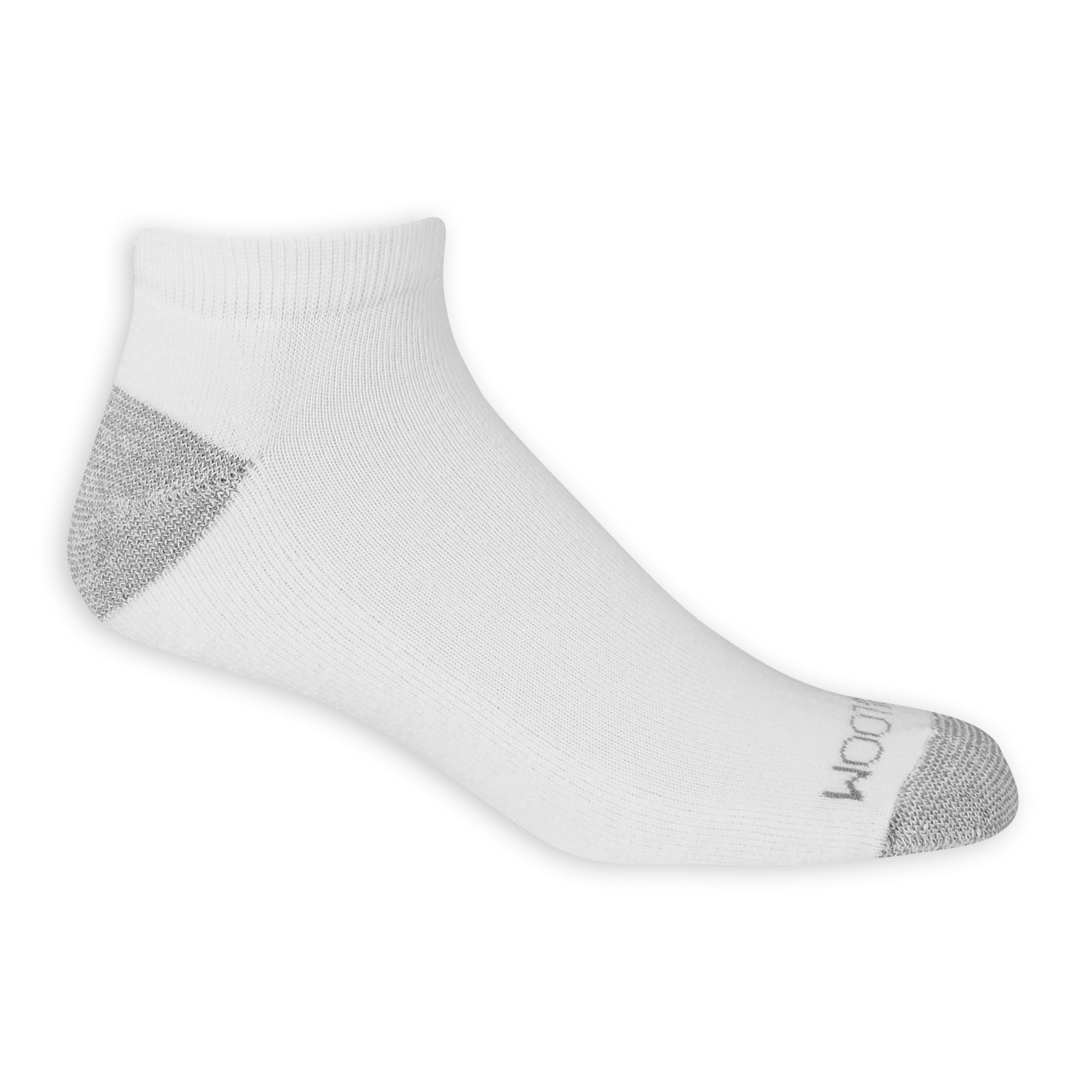 Fruit of the Loom Men's Dual Defense Low Cut Socks (12 Pack), White, Medium (6-12)