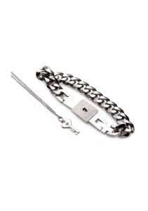 master series chained locking bracelet & key necklace