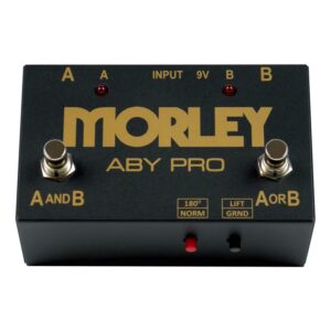 morley aby pro 2-button aby signal switcher pedal