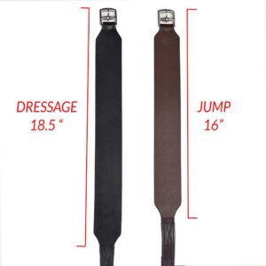 Total Saddle Fit Stability Stirrup Leathers Jump & Dressage Styles - Wide Body English Stirrup Leathers - 54" - Brown