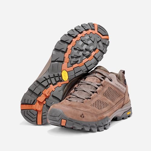 Vasque Men's Talus Low Waterproof Hiking Shoe, Brown Olive/Ginger, 11 Medium